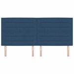 vidaXL Tête de lit LED avec des lumières à LED Bleu 200 cm Polyester