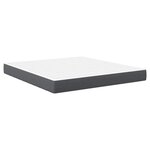 vidaXL Matelas de Lit avec matelas Gris 180 x 200 cm tissu