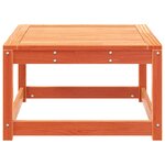 vidaXL Repose-pied de jardin cire marron bois de pin massif