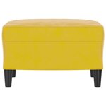 vidaXL Repose-pied Jaune 60x50x41 cm Velours