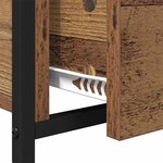 vidaXL Table basse Bois Ancien 70 x 50 x 54.5 cm Bois d'ingénierie