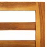 vidaXL Chaise de jardin avec coussins crème Bois d'acacia massif