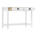 vidaXL Table console Hill avec 2 tiroirs 110x45x74 cm Bois pin massif
