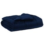 vidaXL Duvet complet toute l'année 200 x 240 cm 4 saisons Bleu foncé