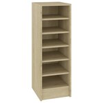 vidaXL Armoire à chaussures Chêne Sonoma 31 5x35x90 cm Bois ingénierie