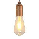 vidaXL Douilles de lampe 2 Pièces bronze rouge E27