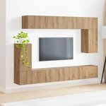vidaXL Ensemble meuble TV 5 Pièces Chêne artisanal Bois d'ingénierie