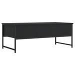 vidaXL Table basse noir 101x49x39 5 cm bois d'ingénierie