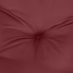 vidaXL Coussins de chaise dossier haut lot de 6 rouge bordeaux mélangé