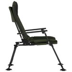 vidaXL Chaise de pêche avec accoudoir pliable vert
