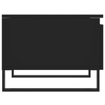 vidaXL Tables basses 2 Pièces noir 50x46x35 cm bois d'ingénierie