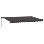 vidaXL Auvent rétractable Anthracite 350 x 200 cm tissu