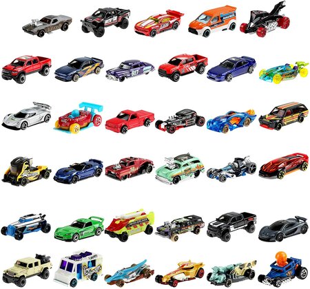 Coffret 36 véhicules pour enfant de petites voitures miniatures