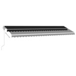 vidaXL Auvent automatique sur pied 600x350 cm Anthracite