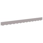 vidaXL Valence d'auvent pour cadre de 3.5 m Gris clair 3.3x0.2 m
