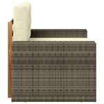 vidaXL Sofa de milieu extérieur Bois d'Acacia Massif Naturel