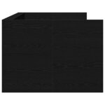 vidaXL Cadre de lit de jour avec tiroirs Chêne noir 75 x 190 cm