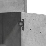 vidaXL Armoire de salle de bain Gris béton 60x33x80 cm Aggloméré