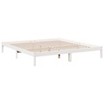 vidaXL Cadre de lit extra long sans matelas 200x210 cm bois massif pin