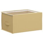 vidaXL Boîte de rangement avec fenêtre transparente 6 pc Tissu intissé