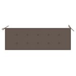 vidaXL Banc de jardin 3 places avec coussin 150 cm Bois d'eucalyptus