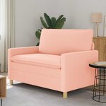 vidaXL Canapé Rose 126 x 81 x 87 5 cm Tissu