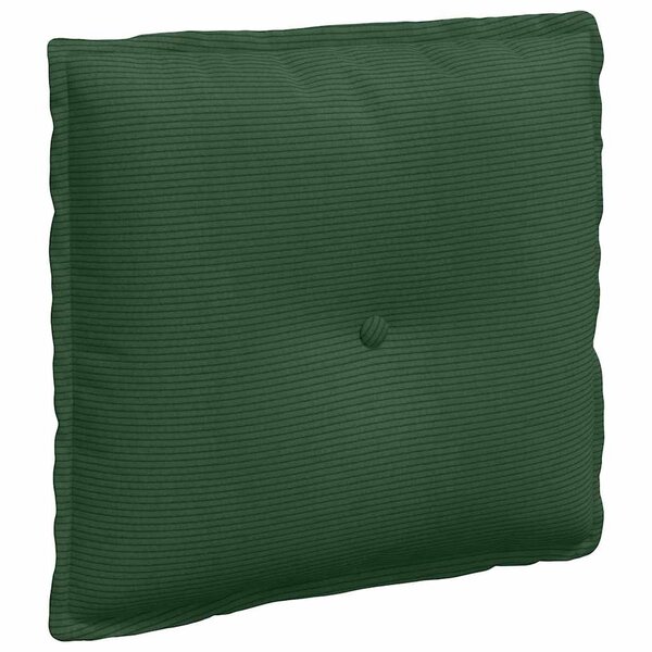 vidaXL Coussin de Dos Vert Jungle 50 x 45 cm Tissu en velours côtelé