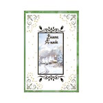 Carte De Voeux - Bonne Année Village Enneigé Visuel Aléatoire*