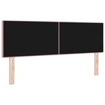 vidaXL Tête de lit avec des lumières à LED Réglable Rose 80 cm Velours