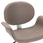 vidaXL Chaises pivotantes à manger lot de 2 taupe tissu