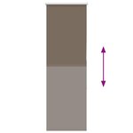 vidaXL Store enrouleur occultant café 60x130cm largeur du tissu 55 7cm