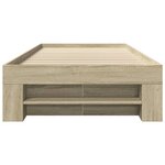 vidaXL Cadre de lit sans matelas chêne sonoma 90x200 cm