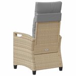 vidaXL Chaise de jardin 2 Pièces Beige et Gris clair 56 x 60 x 112 cm