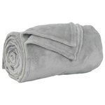 vidaXL plaid Gris 150 x 200 cm 0.78 kg Polaire