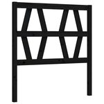 vidaXL Cadre de lit sans matelas noir bois de pin massif