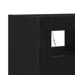 vidaXL Buffet Noir 80 x 35 x 75 cm Bois d'ingénierie