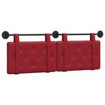 vidaXL Tête de lit suspendue Bordeaux Simili cuir
