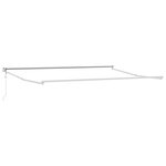 vidaXL Auvent Rétractable Blanc 500 × 300 cm Aluminium