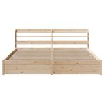 vidaXL Cadre de lit avec tête de lit sans matelas 180x200 cm