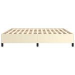 vidaXL Cadre de lit sans matelas crème 180x200 cm similicuir