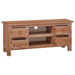 vidaXL Meuble TV 100x30x45 cm Bois d'acajou massif