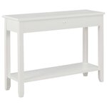 vidaXL Table console Blanc 110x35x80 cm Bois