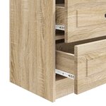 vidaXL Cabinet de chevet avec tiroir Chêne Sonoma 62 x 34 5 x 44 5 cm