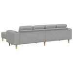 Ensemble de Canapés 3 Pièces Gris nuage tissu