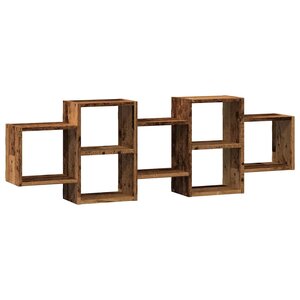 vidaXL Étagère murale vieux bois 129x18x42 cm bois d'ingénierie