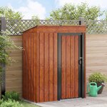 vidaXL Cabanons de jardin Marron 137 x 81 x 180 cm Métал