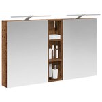 vidaXL Ensemble de Meubles de Salle de Bain 3 Pièces 120 x 14 5 x 70 cm