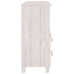 vidaXL Buffet HAMAR Blanc 85x35x80 cm Bois massif de pin