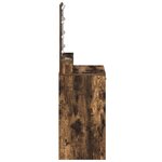 Coiffeuse vidaXL avec lumières LED en chêne fumé 50x41x135 cm