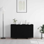 vidaXL Buffet Chêne noir 120 x 41 x 75 cm Bois d'ingénierie